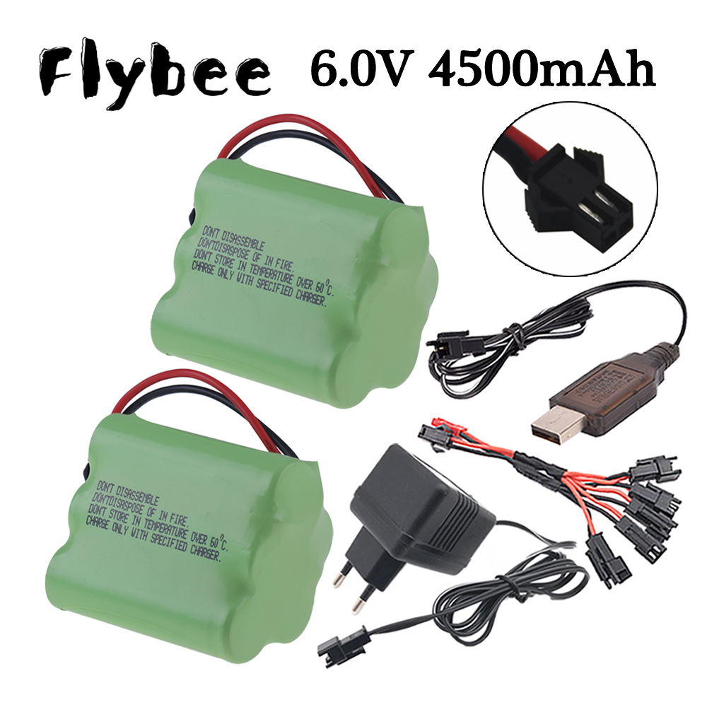 Rc Hobby & Maskinservice I Eskilstuna - 6v 4500mAh Ni-MH Battery SM Plug