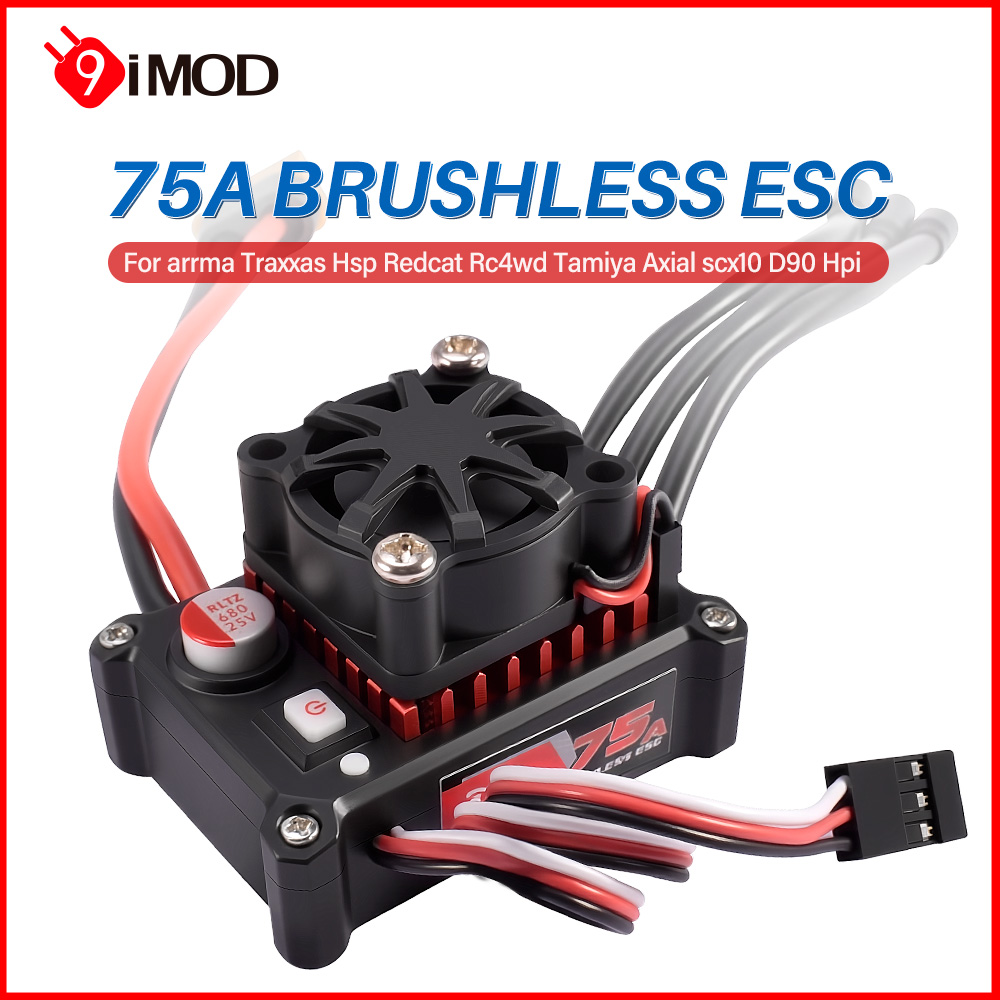 Brushless Motor 3650 - 9IMOD 75A Brushless ESC 2-3S 6V/2A