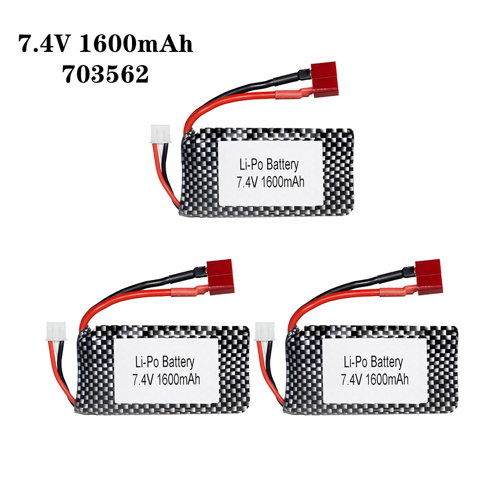 Rc Hobby & Maskinservice I Eskilstuna - 1/2/3pcs/Lot 7.4v 1600mah 703562 25C Lipo