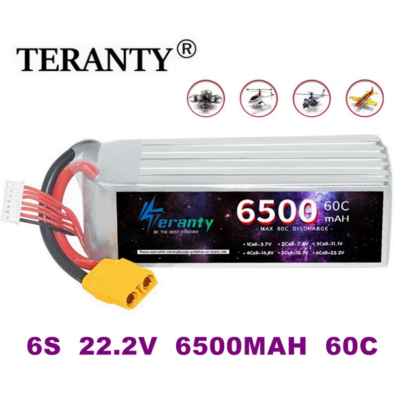 Rc Hobby Tank - TERANTY 6S 22.2V Lipo Battery 6500mAh