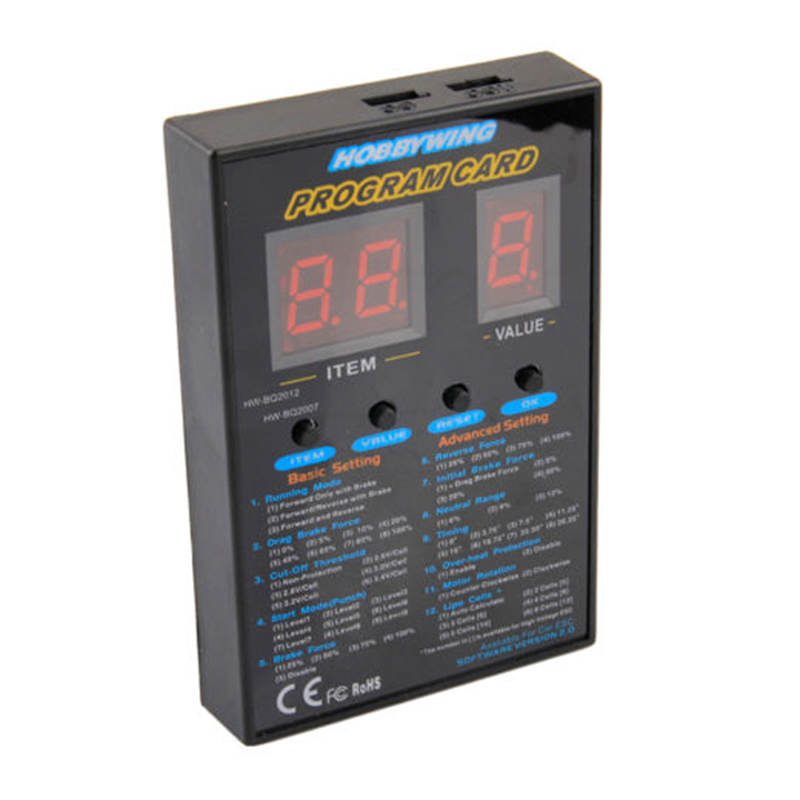 Rc Hobby Helicopter - Original Hobbywing ESC program Card for