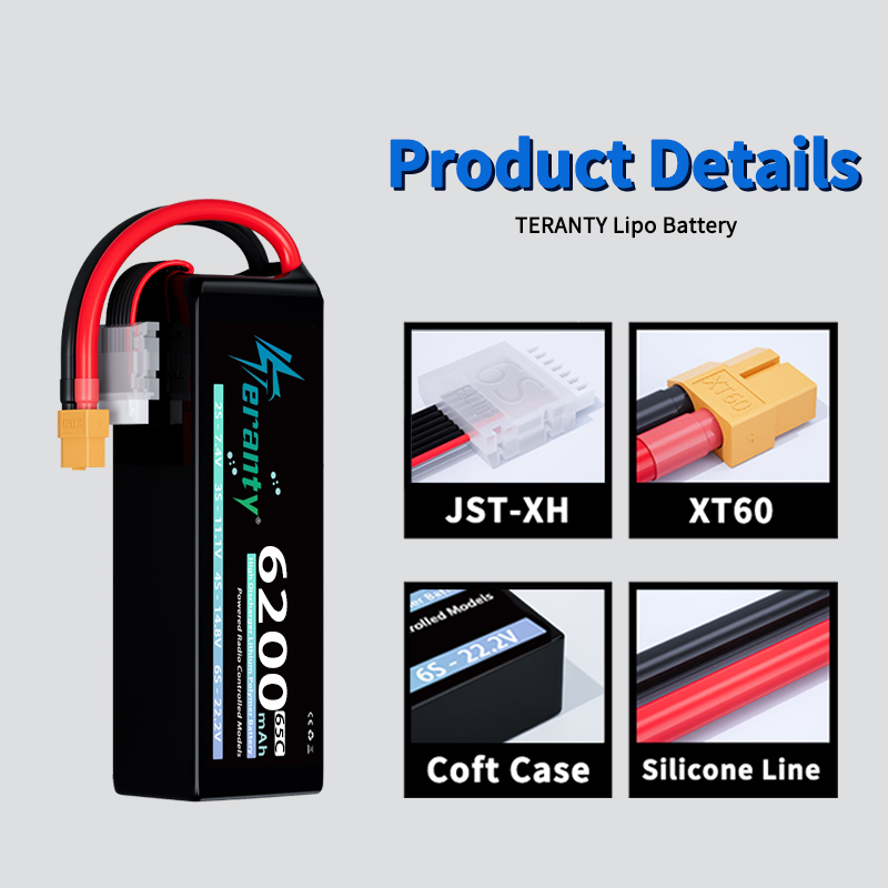 TERANTY 6S 6200mAh Lipo Batter - Rc Hobby Helicopter recension och pris