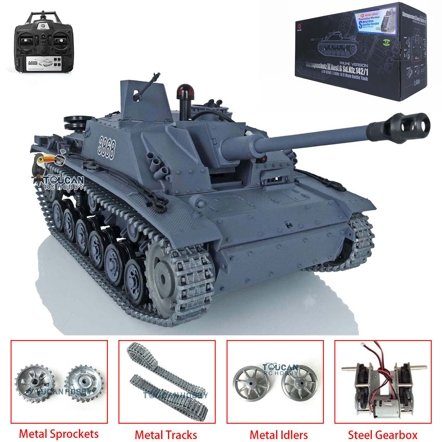 Heng Long 1/16 Scale 7.0 Stug  - Rc Hobby Tank recension och pris