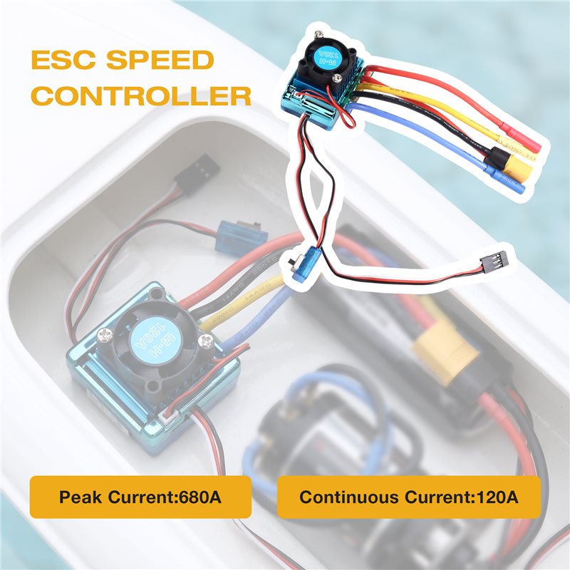 WOWFU-120A Brushless ESC Speed - Brushless Motor 3650 recension och pris