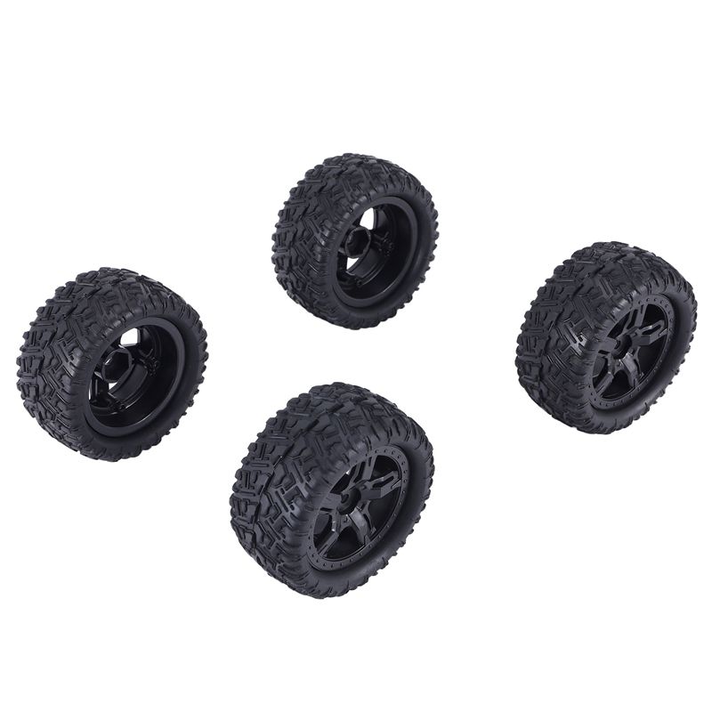 A63T-4Pcs Rubber Tires Tyre Wh - Rc Remo Hobby recension och pris