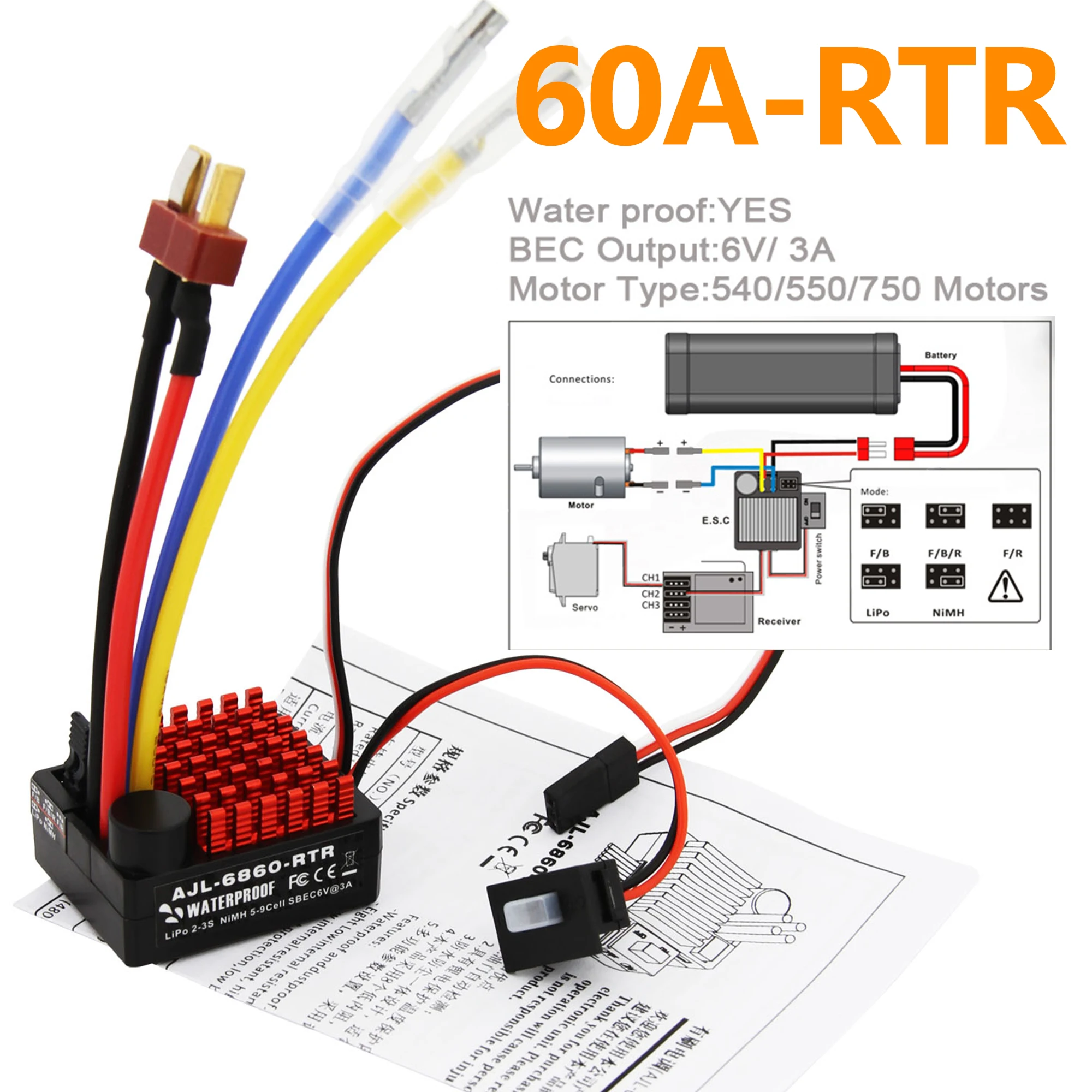 540/550/750 Motors Waterproof  - Rc Hobby Tank recension och pris