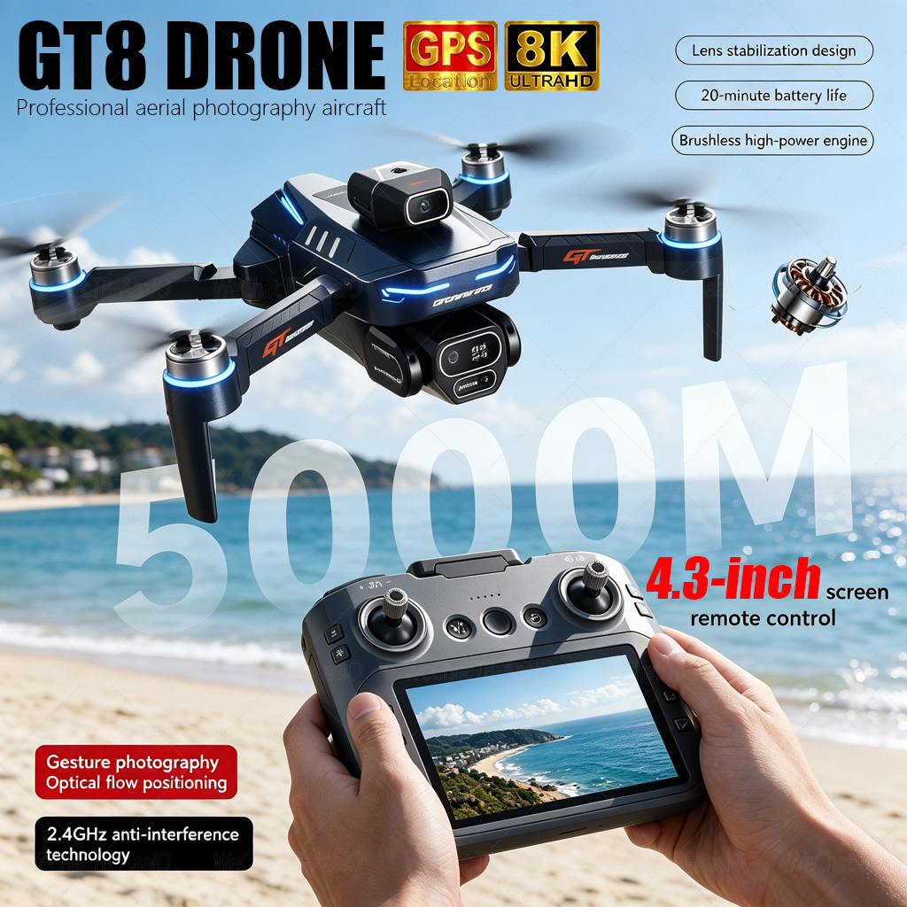 NEW GT8 HD RC Drone 4K Profess - Top Rc Hobby Mini Xcub recension och pris