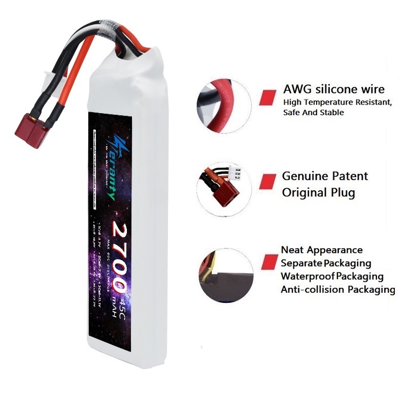 1/3PCS 2S 7.4V Lipo Battery 27 - Rc Hobby Tank recension och pris