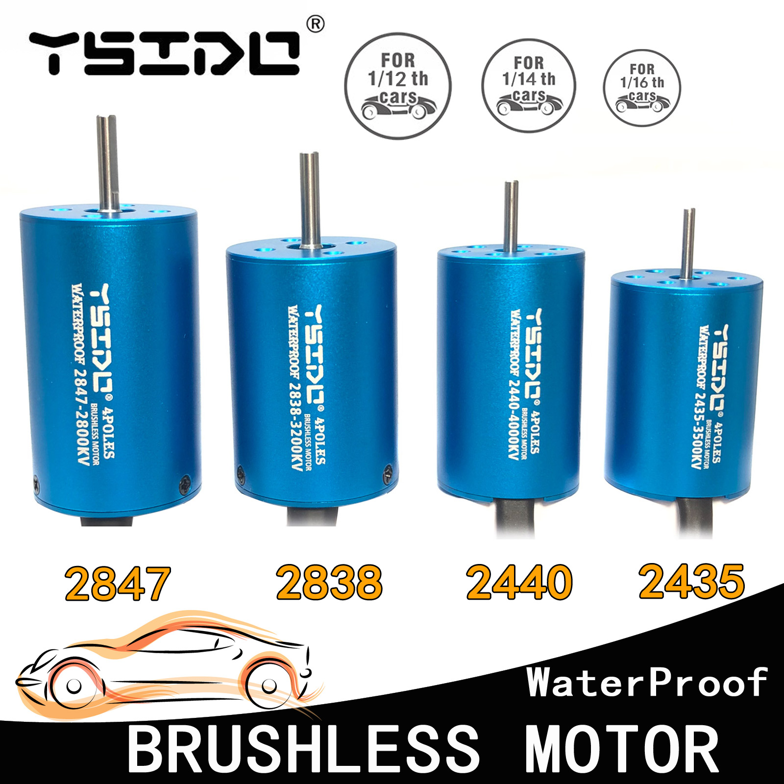 YSIDO 2435 2440 2838 2847 Brus - Rc Remo Hobby recension och pris