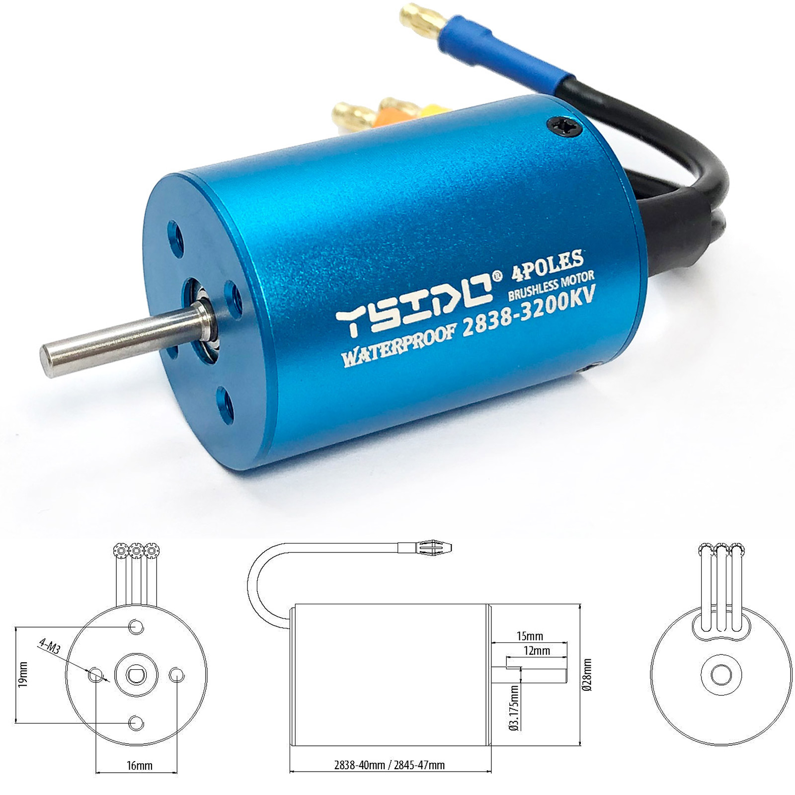 YSIDO 2435 2440 2838 2847 Brus - Rc Remo Hobby recension och pris