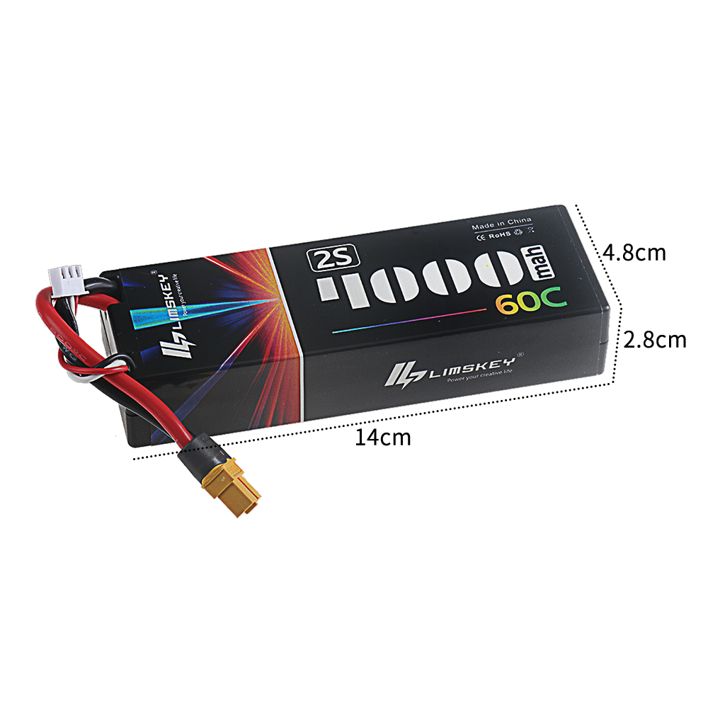 2S 7.4V Lipo Battery for 4000m - Rc Hobby Tank recension och pris