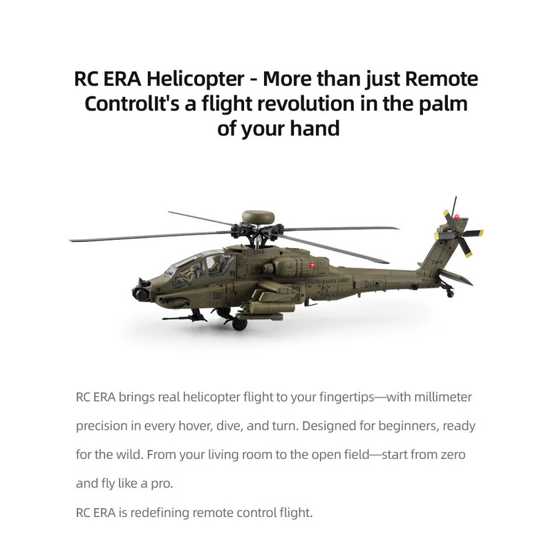 Rc Era C170 Ah 64d Apache Rc H - Rc Hobby Helicopter recension och pris